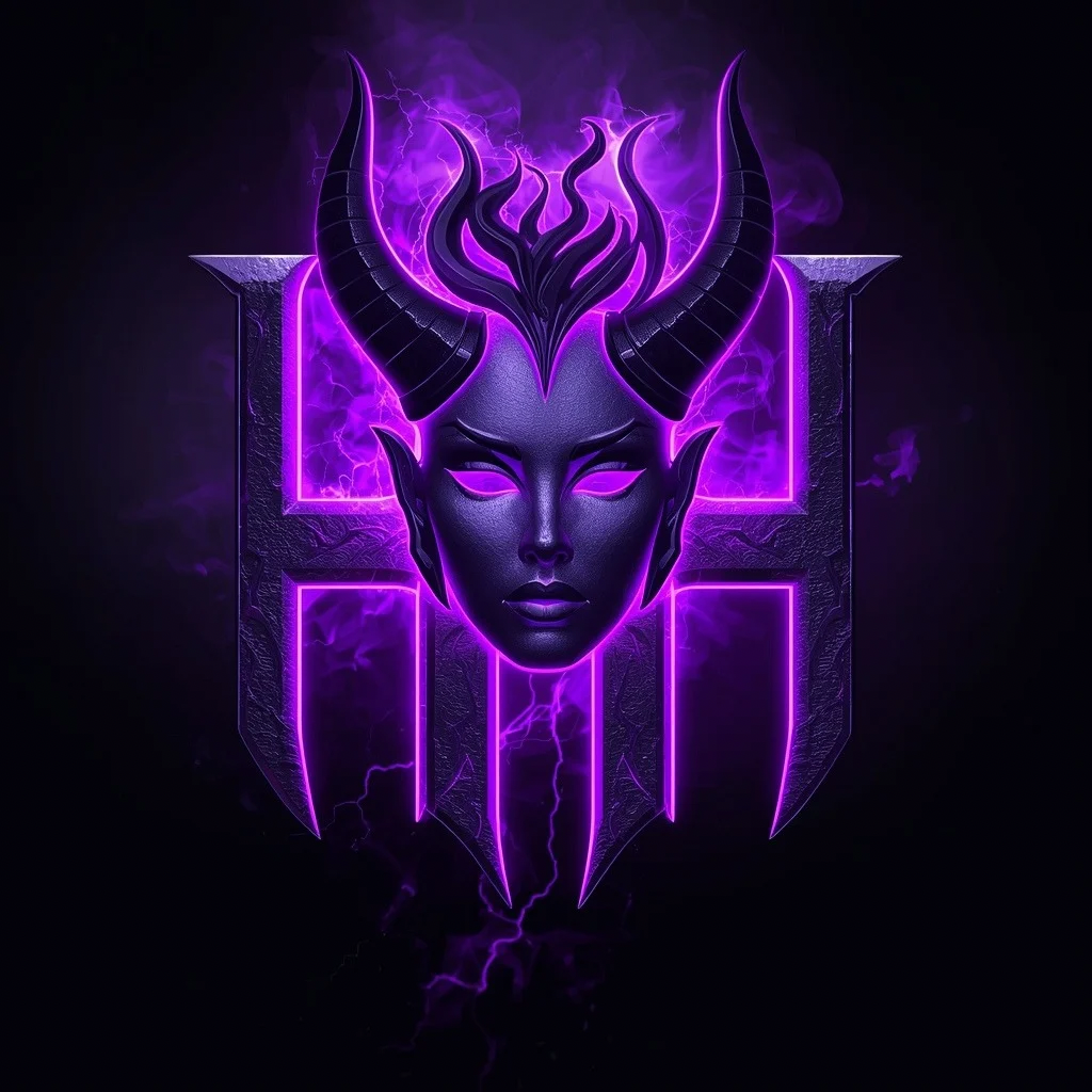 Harmony Hub Team - Founders in office with purple HH neon sign